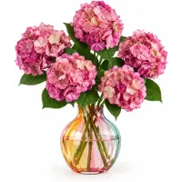 House Doctor HDHydrangea Hortensia kunstbloem kunstboeket – Rood - 5 stuks