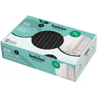 Bolsius 200 stuks gotisch zwart dinerkaarsen 240/23 (7 uur)