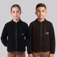 True North Kinderen pile jas - Zwart
