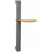 Eyepower 96 cm hoge wandkrabpaal voor katten met 1 plateau - Sisal krabpaal voor wandmontage