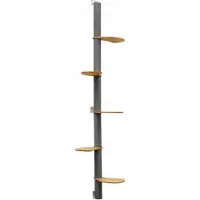 Eyepower 240 cm hoge wandkrabpaal met 5 plateaus voor katten - Sisal krabpaal voor wandmontage