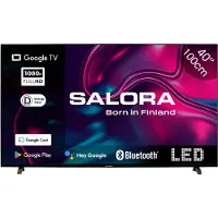 Salora 40GOOGLETV - 40 Inch LED Smart TV - Full HD 1920 x 1080 - Google TV - Bluetooth