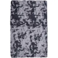 vidaXL Hoogpolig vloerkleed NAVARRA 130x200 cm polyester donkergrijs