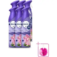 Febreze 6 x – Luchtspray – Mount Fuji Breeze – 185 ml - Bulkverpakking - Luchtverfrisser spray - Douchemop - Geurverwijdering