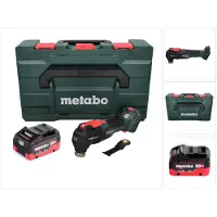 Metabo Multifunctioneel elektrisch gereedschap, MT 18 LTX BL QSL Accu Multitool 18 V Brushless Starlock Plus + 1x Accu 8.0 Ah + metaBOX - ohn