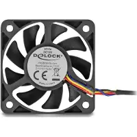 DeLOCK Axial Fan 12 V DC, 50 x 50 x 10 mm black