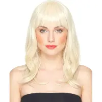 Vegaoo - Luxe blonde pruik voor dames - 170 gr
