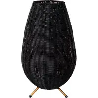 Lucide COLIN IP44 - Oplaadbare Tafellamp Binnen/Buiten - Accu/Batterij - LED 3 StepDim - 1x3W 3000K - IP44 - Zwart