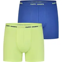 Happy Shorts Boxershorts ' Jersey ' navy / citroen / lichtgeel