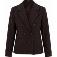 Trendyol TRENDYOLMİLLA Dames Bruin Effen Lang, Regular fit Blazers