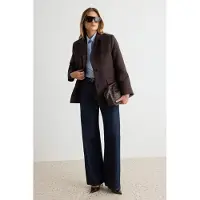 Trendyol TRENDYOLMİLLA Dames Bruin Effen Lang, Oversized Blazers