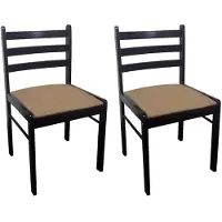 vidaXL Eetkamerstoelen vierkant hout bruin 2 st online kopen