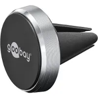 Goobay Magnetische universele houder, slank design, zwart (verpakking: 1 stuks, vouwdoos)