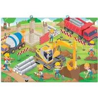 Giros Speel Schilderij Puzzels 2 Gezichten + Autoconstructie 48 Stukken