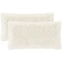 vidaXL Kussen 12 st HEERLEN Wit 40 x 80 cm PV Fleece