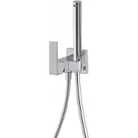 Tres Cuadro inbouw eenhendelkraan voor bidet Chroom 00612301