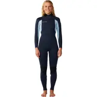 Rip Curl 2026 Dames Trad 5/4mm Rug Ritssluiting Wetsuit - Navy