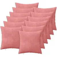 vidaXL Kussen met kussen HEERLEN 12 st Roze fluweel