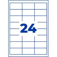 Avery Zweckform AVERY Universele etiketten 6172, 64,6 x 33,8 mm, 600 + 120 stuks