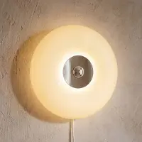 Osram Wandlamp Decor Lunea, dimbaar, wit / opaal, Woon-/ Eetkamer, Glas, Modern, wandlamp