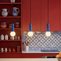 Osram Hanglamp Decor Bolty, dimbaar, blauw, Woon-/ Eetkamer, metaal, Jong wonen, hanglamp