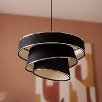 Osram Hanglamp Decor Glittey, dimbaar, alu / grijs / zink, Woon-/ Eetkamer, Textiel / Stof / Zijde, Modern, hanglamp