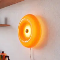 Osram Wandlamp Decor Lunea, dimbaar, geel / oranje, Woon-/ Eetkamer, Glas, Modern, wandlamp