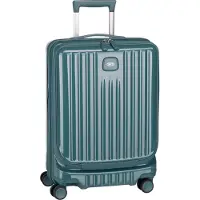 Bric's Positano 4 wielen Cabinewagen 55 cm met uitbreidingsplooi petrol