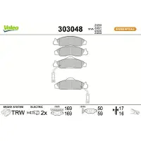 Valeo 303048 Remblokken