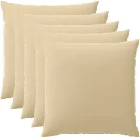 vidaXL Kussensloop 6 st HEERLEN Beige 80 x 80 cm Polyester