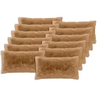 vidaXL Kussen 12 st HEERLEN Taupe 40 x 80 cm PV Fleece