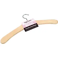 Peggy Perfect houten kledinghangers, zonder stang, naturel gelakt, 440 mm