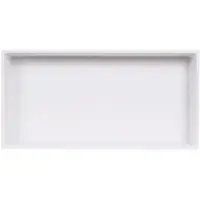 ZEZA Arte Nis Opbouw - 30x60x10cm - solid surface - mat wit SW1472209