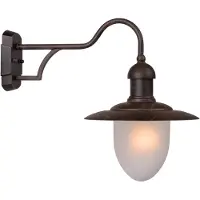 Lucide Aruba Wand S Roestbruin 1 Lichtpunt