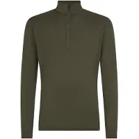Icebreaker - Thermokleding - M Merino 200 Oasis LS Half Zip Dk Loden voor Unisex van Wol - Maat XL - Groen