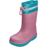 Playshoes Regenlaarzen aqua / grijs / mauve