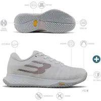 Bullpadel Vertex Vibram 26i Padel Shoes Grijs EU 38 1/2 Vrouw