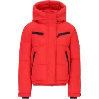 Superrebel ski-jas - rood Skijack Meisjes Polyester Capuchon Effen - maat 164