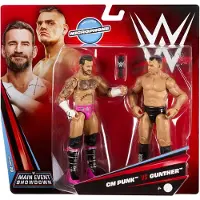 Mattel WWE Hoofdevenement CM Punk versus Gunther Set van 2