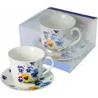 Livello Grote Kop en Schotel met Bloemendecoratie - 400 ml