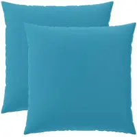 vidaXL Kussen met kussen HEERLEN 2 st Lichtblauw Polyester
