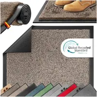 Kesser Schoonloopmat - Antislip deurmat binnen en buiten - Wasbaar tot 30 °C - Taupe 50x80 cm
