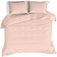 MOODIT Dekbedovertrek Basil Pearl Pink-260 x 240 cm