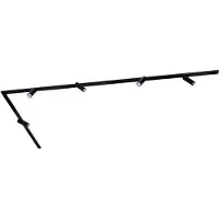 LEDVION - Smart LED Railverlichting 3M + 5 Railspots (4.9W - RGB - Zwart - Dimbaar) - 1-Fase