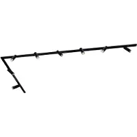LEDVION - LED Railverlichting 3M + 8 Railspots (5W - 2700K - Zwart - Dimbaar) - 1-Fase