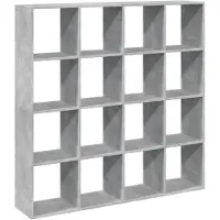 vidaXL Boekenkast 137,5x29x137,5 cm bewerkt hout betongrijs