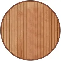 vidaXL Vloerkleed rond 60 cm bamboe naturel