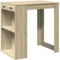 vidaXL Bartafel 102x70x103,5 cm bewerkt hout sonoma eikenkleurig