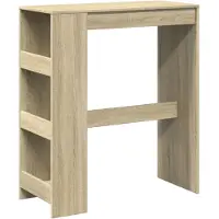 vidaXL Bartafel met rekken 90x40x103,5 cm hout sonoma eikenkleur