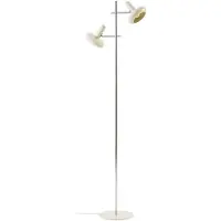 LINDBY Vloerlampe , Dylan, Beige, Woonkamer, Metaal, Vintage / Retro